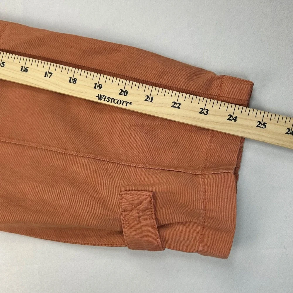 Banana Republic Tie Waist Slim Pants Pink Sand Dune Lyocell Linen 2S